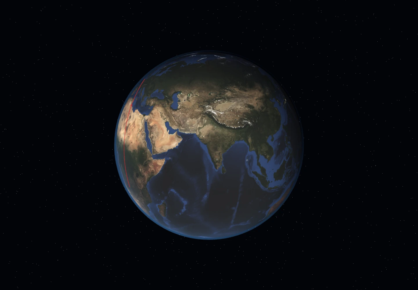 OXG Space website simulation of Earth and an orbital mission; not operational flight hardware