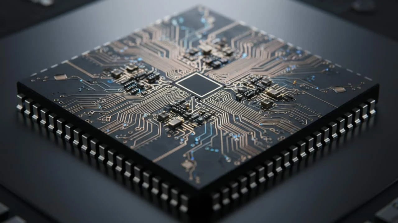 Generic semiconductor illustration used in the Moneycontrol report, not a verified photograph of an SCL chip