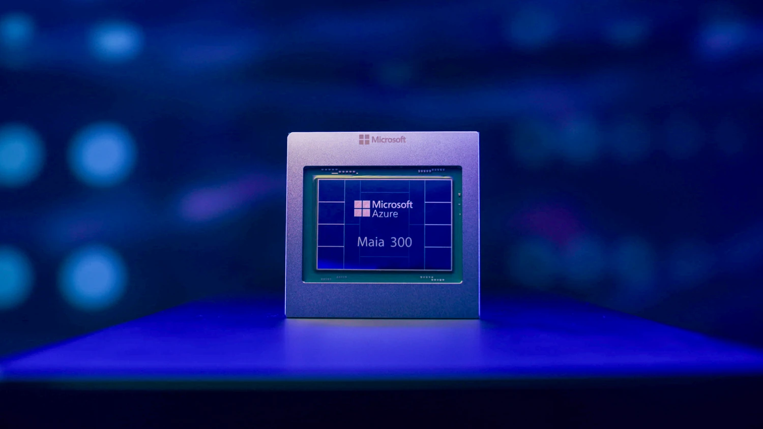 Official promotional view of the Maia 300 chip
